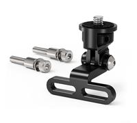 SMZhomeone Support de caméra d'action en alliage d'aluminium M5 L35 mm pour DJI Osmo360 et adaptateur 1/4 pour une installation sécurisée du guidon, noir (C)