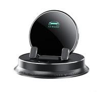 SMZhomeone Support de téléphone multifonction pour tableau de bord de voiture, support rotatif à 360° avec gestion des câbles, base en silicone antidérapante, ajustement sûr pour tous les smartphones,