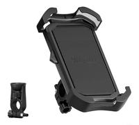 SMZhomeone Support de téléphone pour vélo avec verrouillage One-Touch et rotation à 360°, support antichoc anti-vibration pour smartphones de 54 à 75 pouces, libération rapide pour vélo voyage noir (A
