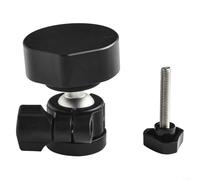 SMZhomeone Support de toit à angle réglable avec adaptateur de tête pour Starlink pour Mini, alliage d'aluminium, noir et argent, rotation à 360° pour camping-car, bus, voyage en plein air