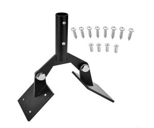 SMZhomeone Support de toit en acier pour girouette de jardin avec matériel, angle réglable pour antenne ou mât, construction en acier épais résistant à la rouille,