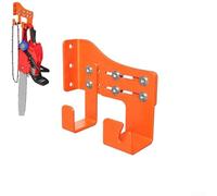 SMZhomeone Support mural réglable robuste pour tronçonneuse avec double crochet, support en acier inoxydable pour différents modèles, supporte une capacité de 68 kg, facile à installer pour le