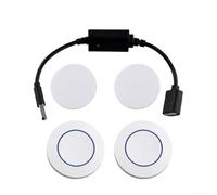 SMZhomeone Télécommande USB sans fil RF avec alimentation 5 V et RF 433,92 MHz pour bandes lumineuses LED et lampes, design compact ABS noir pour la maison et le jardin (P30-2)