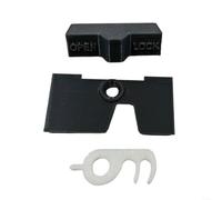 SMZhomeone Verrou de porte de réfrigérateur avec plaque arrière pour réfrigérateur Dometic RV - Sécurité enfant - Gris foncé et noir (gris foncé)