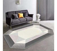 SN HUIPENG Grand tapis rond moderne géométrique surface tapis de chevet salon chambre à coucher irrégulier ovale lavable non-lipnon tapis décoration intérieure 180 x 280 cm