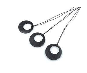 SN NATURSTEIN UG - Pendentif Collier de Shungite | Pierre Précieuse et Curative de Carélie - 3 Unités