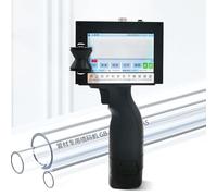 SN-XBDP Petite imprimante à Jet d'encre portative pour tuyaux et câbles en Acier, imprimante de Date de Production de 4.3 Pouces pour Le Texte du Logo de la Date du Code à Barres Qrcode,12.7mm