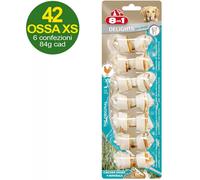 Snack 42 os XS en peau de vache remplis de viande de poulet et de sels minéraux