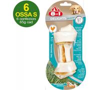 Snack 6 M d'os en peau de vache farcis de viande de poulet et de sels minéraux 8