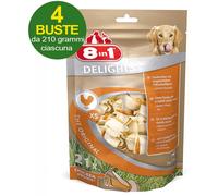 Snack 84 os XS en peau de vache farcis à la viande de poulet 8in1