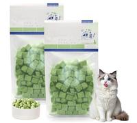 Snack à l'herbe à chat, 200 g, collations lyophilisées pour chats, herbe à chat pour les soins dentaires et les pelotes de cheveux, collations à l'herbe à chat