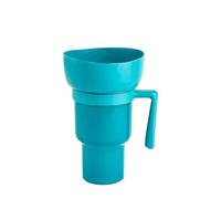 Snack And Drink Cup Gobelet 2 En 1 Avec Bol À Collation, 1000ML Gobelet Avec Paille Et Bol 2 En 1, Matériau ABS, Résistant Aux Hautes Températures, Convient Pour Aller Au Cinéma, Au Parc