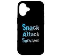 Snack Attack Survivor propulsé par Snacks This is My Snack Coque pour iPhone 16