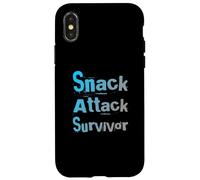 Snack Attack Survivor propulsé par Snacks This is My Snack Coque pour iPhone X/XS