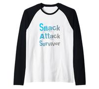 Snack Attack Survivor propulsé par Snacks This is My Snack Manche Raglan