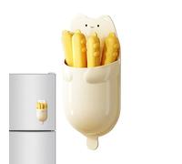 Snack Bag Clip - Bread Sealer Clamp, Kitchen Storage Fastener | Magnetic Absorption Box Organizer Reusable Food Freshness Protector Brown Yellow Chip Sealing Solution for Camping