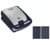 Tefal SW853D gaufrier et appareil à croque-monsieur 700 W Noir, Acier inoxydable