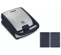 Tefal SW853D gaufrier et appareil à croque-monsieur 700 W Noir, Acier inoxydable