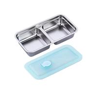 Snack Containers - Reusable Snack Box | Stainless Steel Lunch Containers, Travel Food Container with Lid, Portable Kitchen Gadgets for Sea Picnic Summer Vacation Offices Camping Climbing Commuting