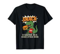 Snack-o-Saurus Rex Snack Attack Mode Dinosaure Graphique T-Shirt
