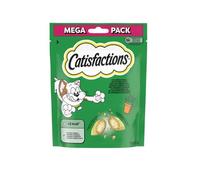 Snack pour chats Catisfactions, collations pour chat adulte et chiots goût Herbagatta | 3 boîtes de 180 grammes chacune.