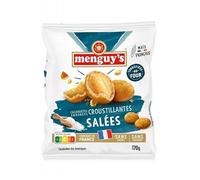 Snack salé croquant pour vos apéros : Cacahuètes enrobées salées MENGUY'S, format 170g. - Lot De 4 - Vendu Par Lot
