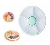 Snack Spinner Rangement Rotatif Enfants Boîtes De Rangement Avec Couvercle Pour Ranger Melon Bonbons Fruits Organisateur De Graines Conteneurs à Collation Pour Enfants (Vert)