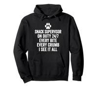 Snack Supervisor Funny Dog Mom Dog Lover Owner Sweat à Capuche