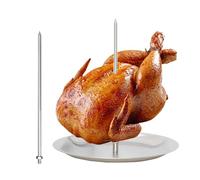 Snack vertical pour grilles - brochettes barbecue en acier inoxydable pour viande, poulet, barbecue brésilien | Gousses de grille verticale détachables, outil barbecue pour rôtissoire pour cottur