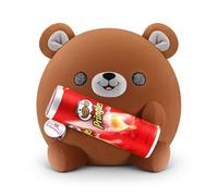 Snackles Ours Pringles de ZURU - Peluche Snackle 35 cm avec Accessoire Snack, Cadeau Saint-Valentin