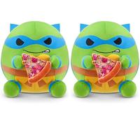 Snackles Peluche 13 cm édition Tortues Ninja de ZURU, Peluche Ultra-Douce et Squishy de 13 cm Tortues Ninja avec Accessoire Snack Pizza.(Assortiment aléatoire) (Lot de 2)