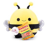Snackles Peluche 35 cm série 3 de ZURU, Peluche avec Accessoire Snack (Peaches)