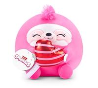 Snackles Peluche édition Love 20 cm de ZURU, Peluche Ultra-Douce et Squishy de 20 cm avec Snack de la Saint-Valentin.