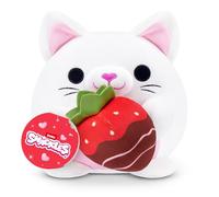 SNACKLES-Seasonal-Valentine Plush 8"-Series 2 Kitten with Strawberry Chocolate, Chocolat Fraise