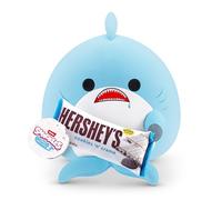Snackles, Series 2, Shark (Hershey, Cookie n Cream), Plush Toy, Cuddly Squishy Comfort Plush with License Snack Brand Accessory, Small (20 cm), Brown Box, (Shark)