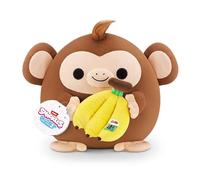 Snackles Singe Dole Banane de ZURU - Peluche 35 cm avec Accessoire Snack, Cadeau Saint-Valentin