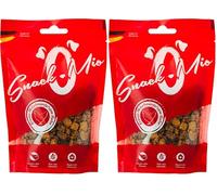SNACKOMIO - Friandise pour Chien de qualité supérieure - Cubes de Viande de Poulet juteuse 125g, sans céréales, 2 Paquet (1 x 125g)