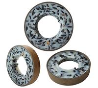 Snacks aux graines d'oiseaux Anneaux de mésanges à la Noix de Coco Bâtonnets de cacahuètes Nourriture errante (Anneaux de mésange, bouchées Classiques 3 pièces)