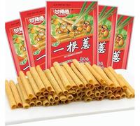 Snacks Chinois, un oignon de printemps, non grillé, collations croustillantes en pâte feuilletée au goût de ciboulette, souvenirs d'enfance classiques, adaptés aux fêtes et aux divertissements (10