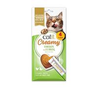 Snacks crémeux pour Chats Catit Creamy Poulet et Canard, 4 Tubes x 10 g