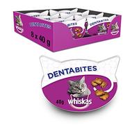 Snacks de dentibites Whiskas pour l'hygiène de Chat (Pack 8 x 40g)