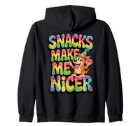 Snacks Make Me Nicer Funny Dog Meme Animal Sweat à Capuche