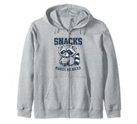 Snacks Makes Me Nicer Cute Raton Laveur Boire Soda Graphique Sweat à Capuche