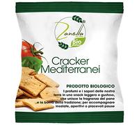 Snacks salés Crackers Mediterranei 30 g, à la tomate basilic origan, au gluten, à l'huile d'olive extra vierge, 24 sachets, snack bio, snack bio, apéritif
