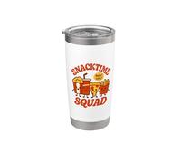 Snacktime Squad, pizza au maïs et frites Feeling Salty Snacks Gobelet isotherme en acier inoxydable double paroi