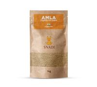 Snadi - 1 kg - Amla en Poudre Authentique d'Inde pour Cheveux | Renforçateur Naturel et Revitalisant | Emballage Écologique | Produit Bio, Pur et Naturel | Polyvalent dans le Soin Capillaire