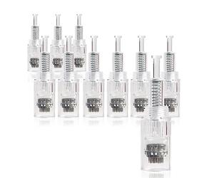 Snadi - Pack de 10 cartouches Dermapen à 42 broches | Modèle Screw compatible | Acier chirurgical | Améliore les cicatrices, les taches | Absorption des nutriments | Traitement capillaire/cutané