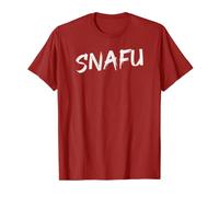 SNAFU - Design militaire drôle d'argot - Lettres au look graffiti T-Shirt