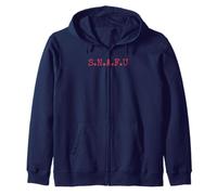 Snafu - Motif Argot Militaire Amusant - Vieilles Lettres de Machine à écrire Sweat à Capuche