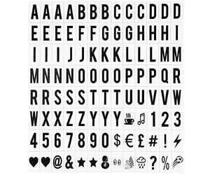 SNAGAROG 104 PCS Lettre pour Light Box Chiffre Boite aux Lettres Noir Lightbox Remplacement Lettres et Chiffres Signes Lettre Light Box pour a3 a4 a5 Boîte Lumineuse Led Cinéma